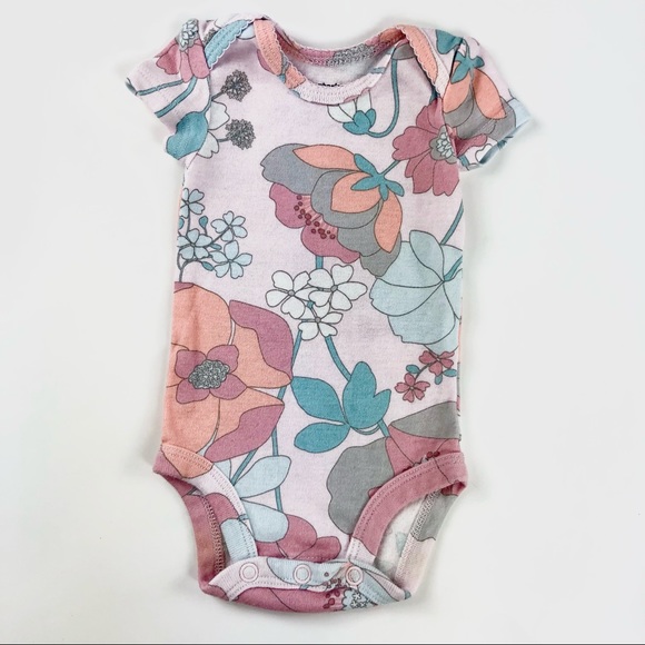 Carter's Other - Pink “flowers” onesie